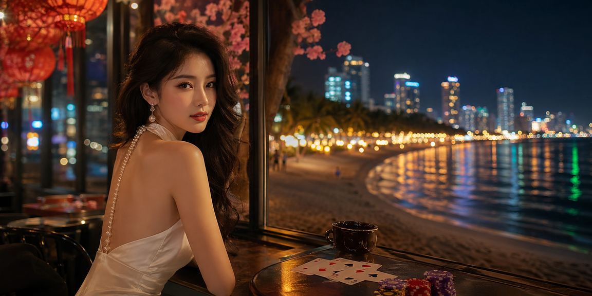 Người chơi bài tại Mũi Né trong không gian cà phê Việt Nam yên tĩnh